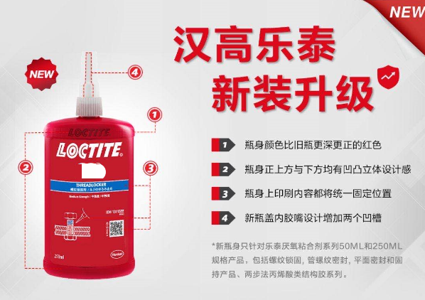 乐泰290胶水包装升级
