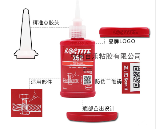 乐泰262螺丝胶水新包装