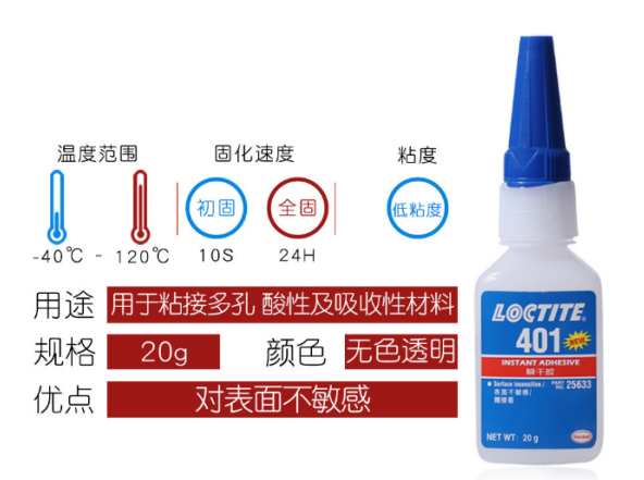 乐泰瞬干胶401